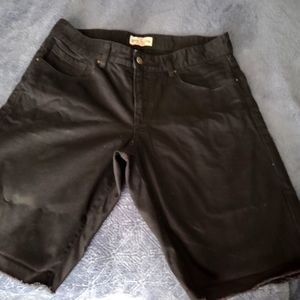 Rivet De Cru Thomas 5PKT Cut Denim Short Mens Sz 36 Black
